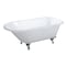 Aqua Eden Clawfoot Bathtubs, 48 L, 30.18 W, White/Polished Chrome, Cast Iron VCT3D483018NT1 - alternate 6